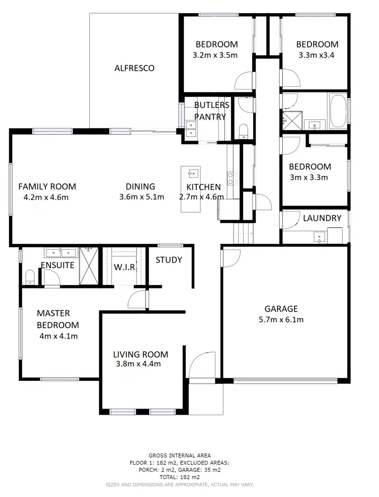 Floorplan of Homely house listing, 5 Ballyneal Terrace, Wodonga VIC 3690