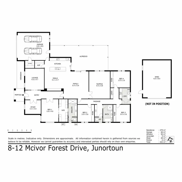 Floorplan of Homely house listing, 8-12 McIvor Forest Drive, Junortoun VIC 3551