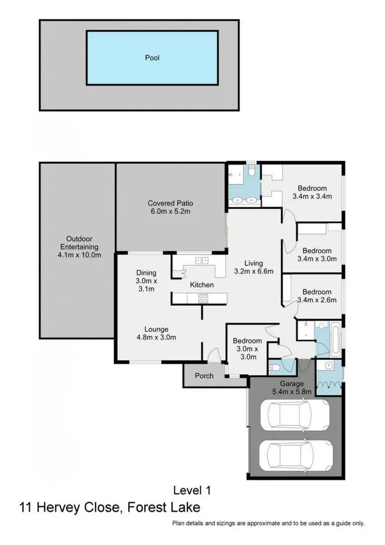 Floorplan of Homely house listing, 11 Hervey Close, Forest Lake QLD 4078