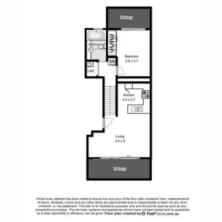 Floorplan of Homely apartment listing, 29/101 Bowen Street, Spring Hill QLD 4000