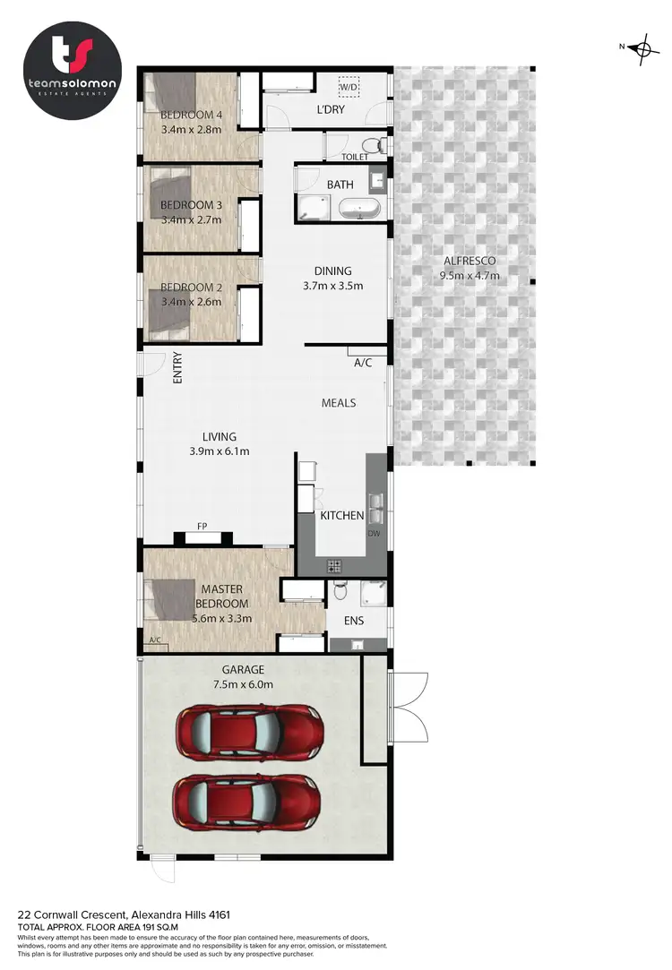 Floorplan of Homely house listing, 22 Cornwall Crs, Alexandra Hills QLD 4161