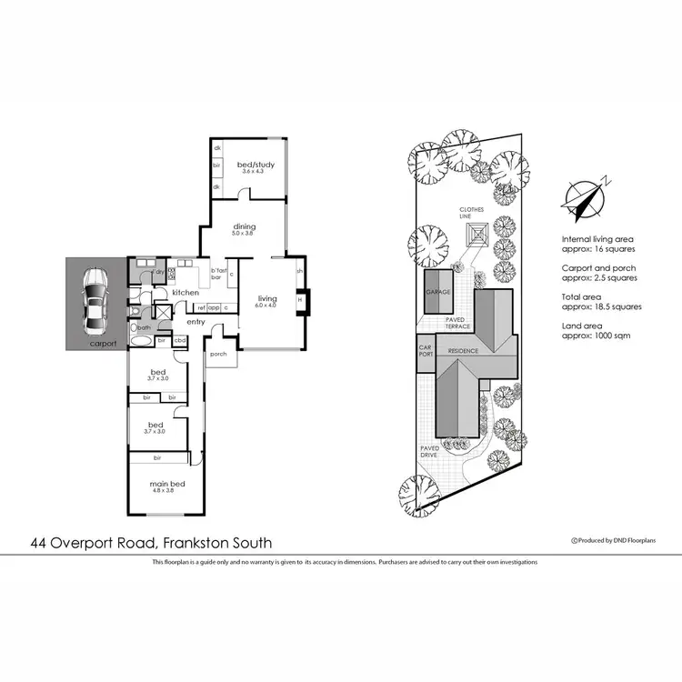 Floorplan of Homely house listing, 44 Overport Road, Frankston South VIC 3199