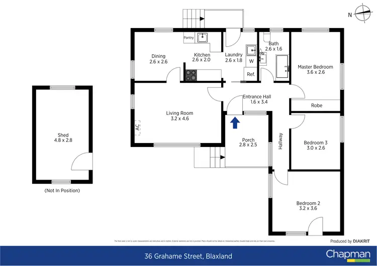 Floorplan of Homely house listing, 36 Grahame Street, Blaxland NSW 2774