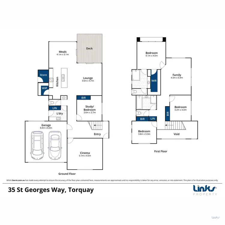 Floorplan of Homely house listing, 35 St Georges Way, Torquay VIC 3228