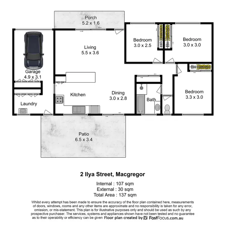 Floorplan of Homely house listing, 2 Ilya Street, Macgregor QLD 4109