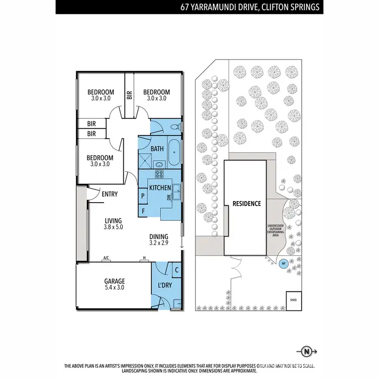 Floorplan of Homely house listing, 67 Yarramundi Drive, Clifton Springs VIC 3222