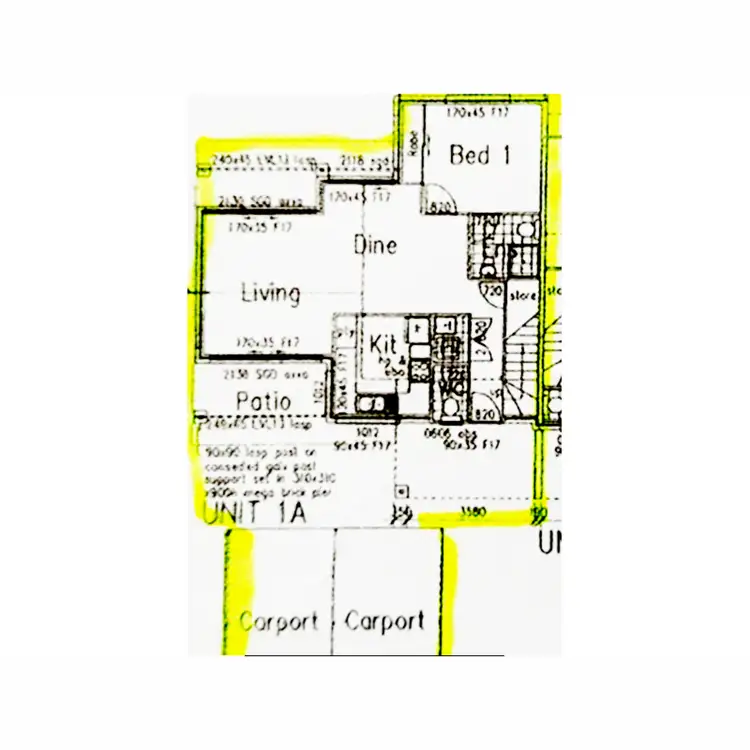 Floorplan of Homely townhouse listing, 1/1 Gerald Avenue, Clontarf QLD 4019