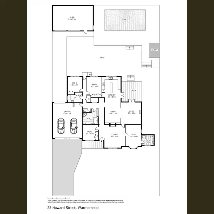 Floorplan of Homely house listing, 25 Howard Street, Warrnambool VIC 3280