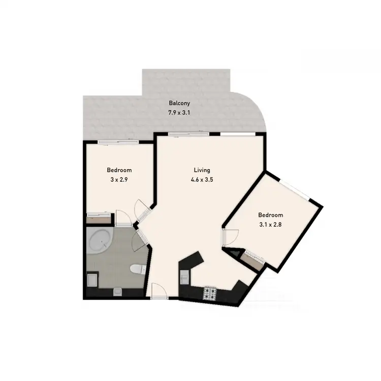 Floorplan of Homely apartment listing, 10/40 Sedgebrook Street, Spring Hill QLD 4000