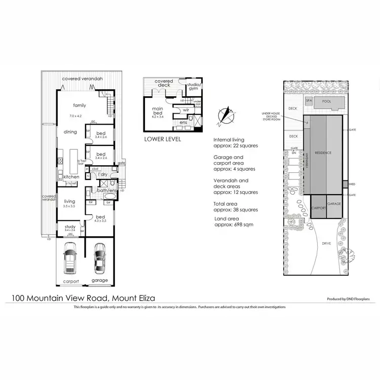Floorplan of Homely house listing, 100 Mountain View Road, Mount Eliza VIC 3930