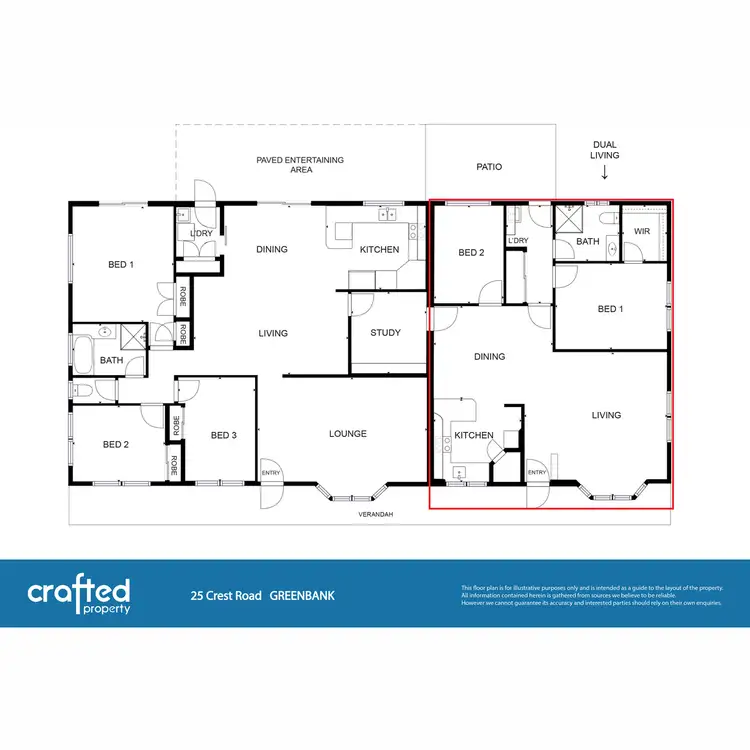 Floorplan of Homely house listing, 25 Crest Road, Greenbank QLD 4124
