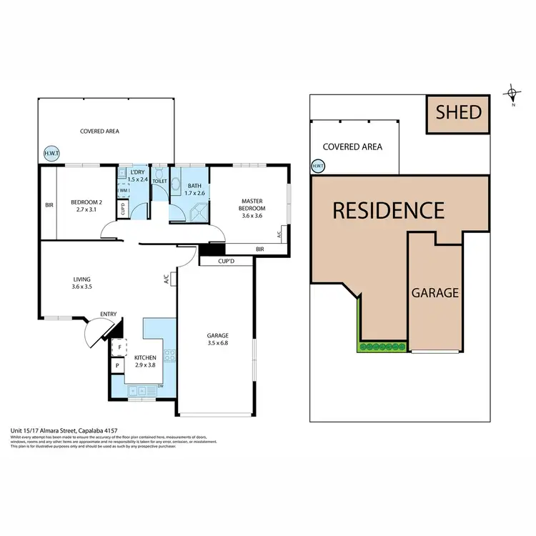Floorplan of Homely townhouse listing, 15/17 Almara Street, Capalaba QLD 4157