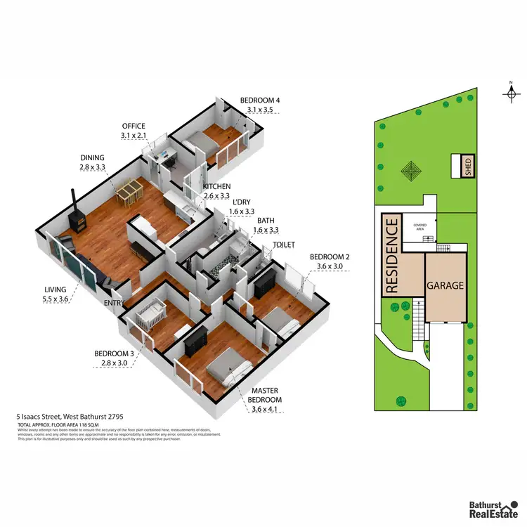 Floorplan of Homely house listing, 5 Isaacs Street, West Bathurst NSW 2795
