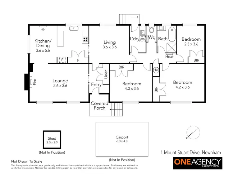 Floorplan of Homely house listing, 1 Mount Stuart Drive, Newnham TAS 7248