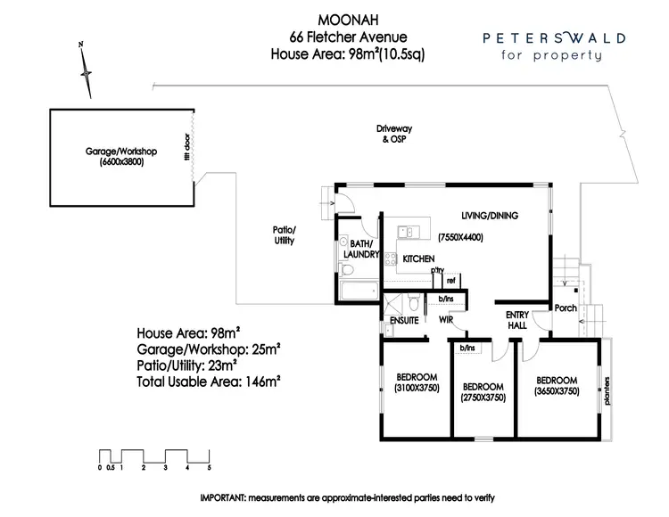 Floorplan of Homely house listing, 66 Fletcher Avenue, Moonah TAS 7009