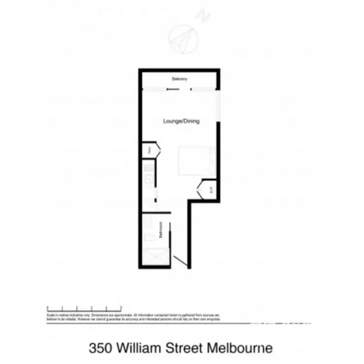 Floorplan of Homely apartment listing, 3516/350 William Street, Melbourne VIC 3000
