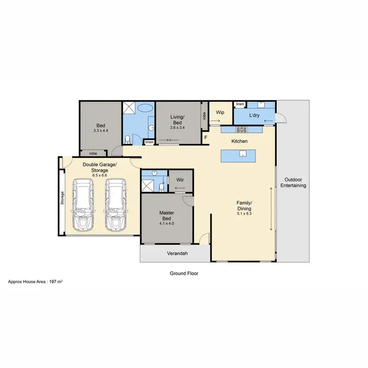 Floorplan of Homely house listing, 44A Truemans Road, Tootgarook VIC 3941