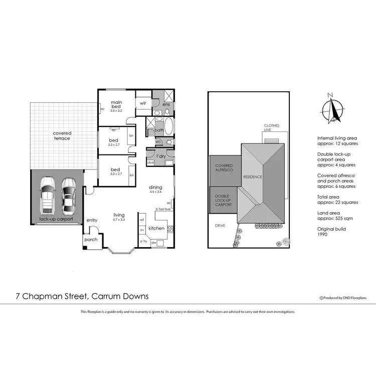 Floorplan of Homely house listing, 7 Chapman Street, Carrum Downs VIC 3201