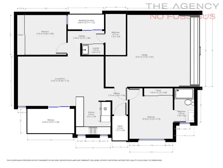 Floorplan of Homely villa listing, 6/89 Redstone Trail, Ellenbrook WA 6069