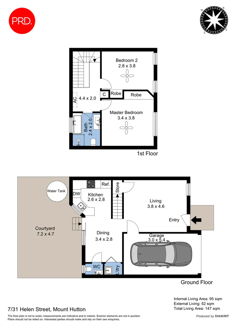 Floorplan of Homely townhouse listing, 7/31 Helen Street, Mount Hutton NSW 2290