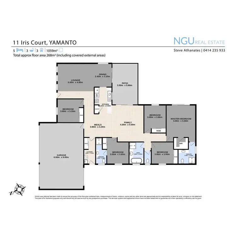 Floorplan of Homely house listing, 11 Iris Court, Yamanto QLD 4305