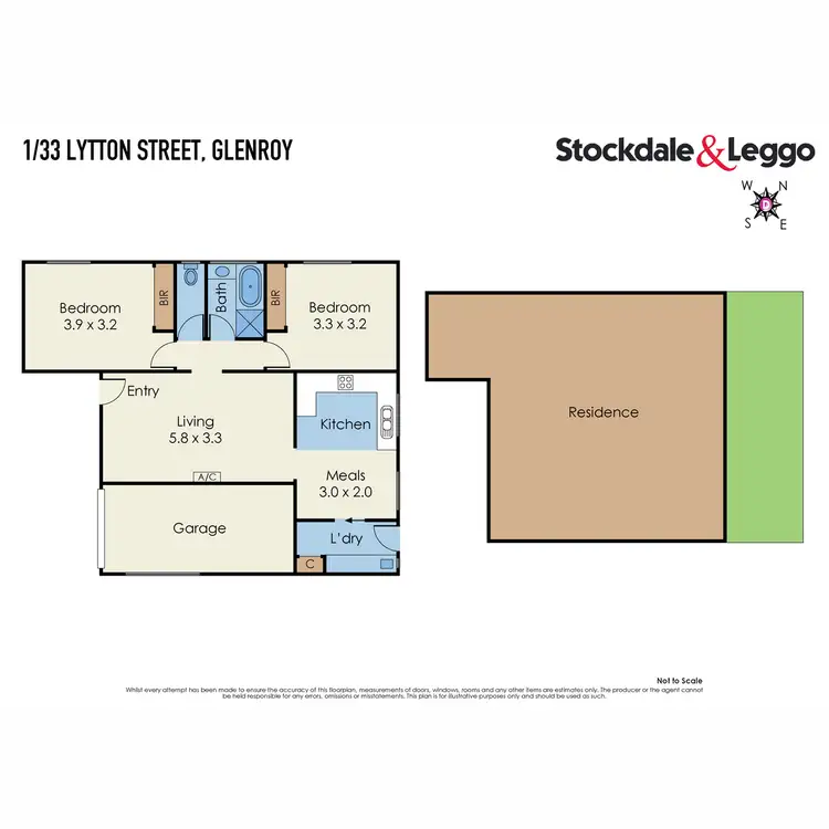Floorplan of Homely unit listing, 1/33 Lytton Street, Glenroy VIC 3046