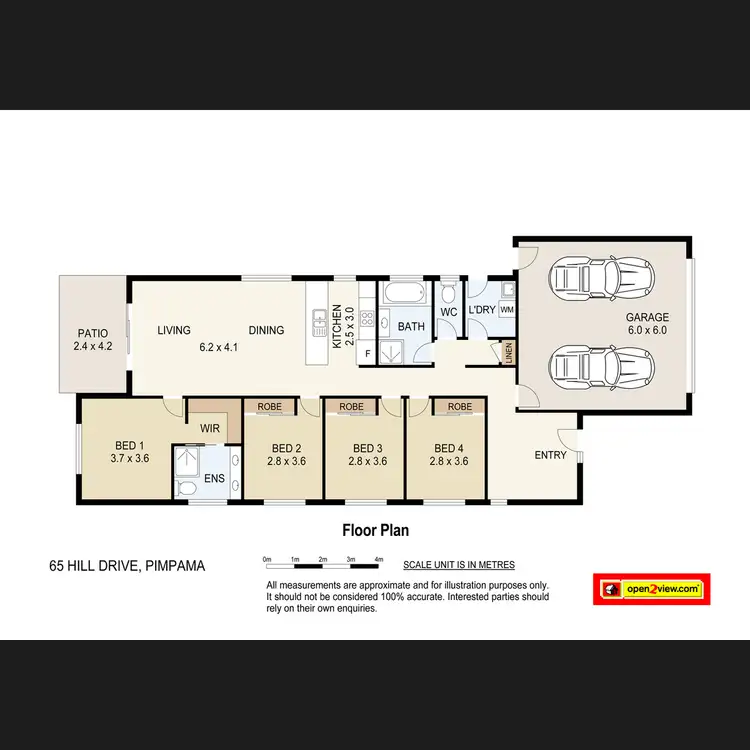 Floorplan of Homely house listing, 65 Hill Drive, Pimpama QLD 4209