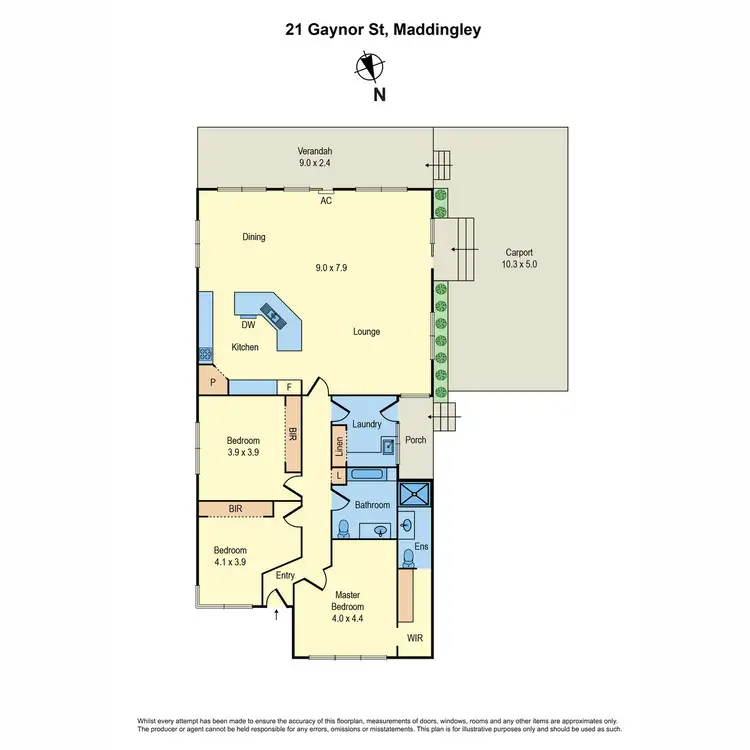 Floorplan of Homely house listing, 21 Gaynor Street, Bacchus Marsh VIC 3340