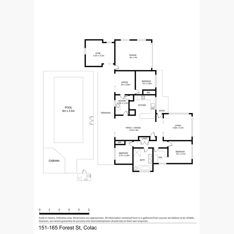Floorplan of Homely house listing, 151-165 Forest Street, Colac VIC 3250