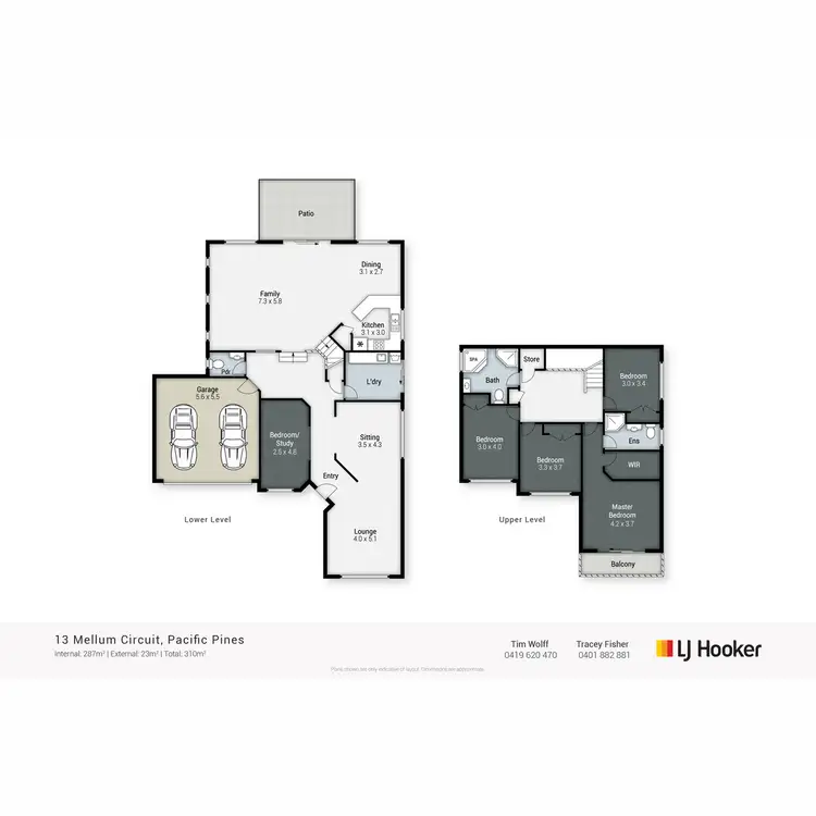 Floorplan of Homely house listing, 13 Mellum Circuit, Pacific Pines QLD 4211