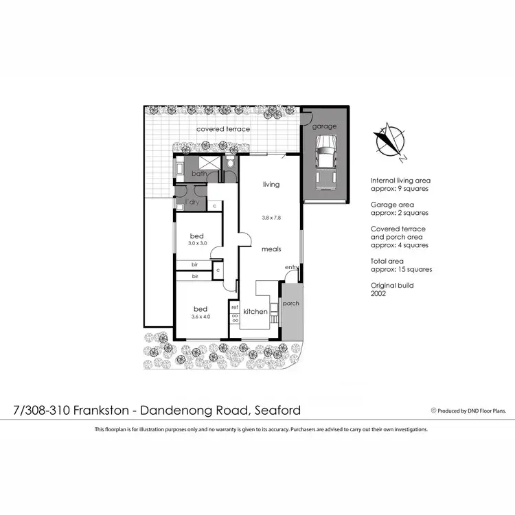 Floorplan of Homely unit listing, 7/308 - 310 Frankston-Dandenong Road, Seaford VIC 3198