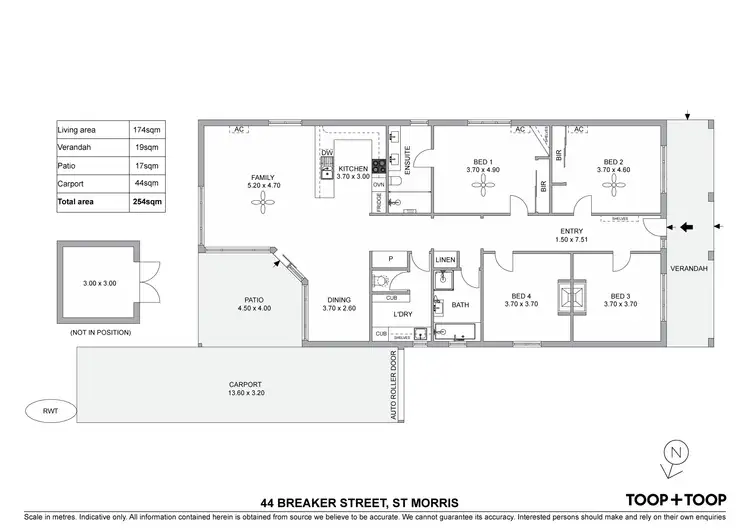 Floorplan of Homely house listing, 44 Breaker Street, St Morris SA 5068