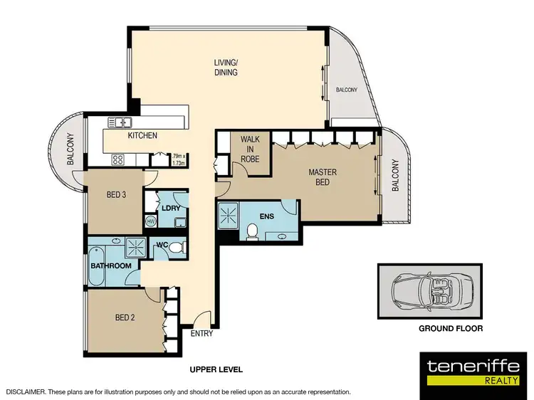 Floorplan of Homely apartment listing, 148 Oxlade Drive, New Farm QLD 4005