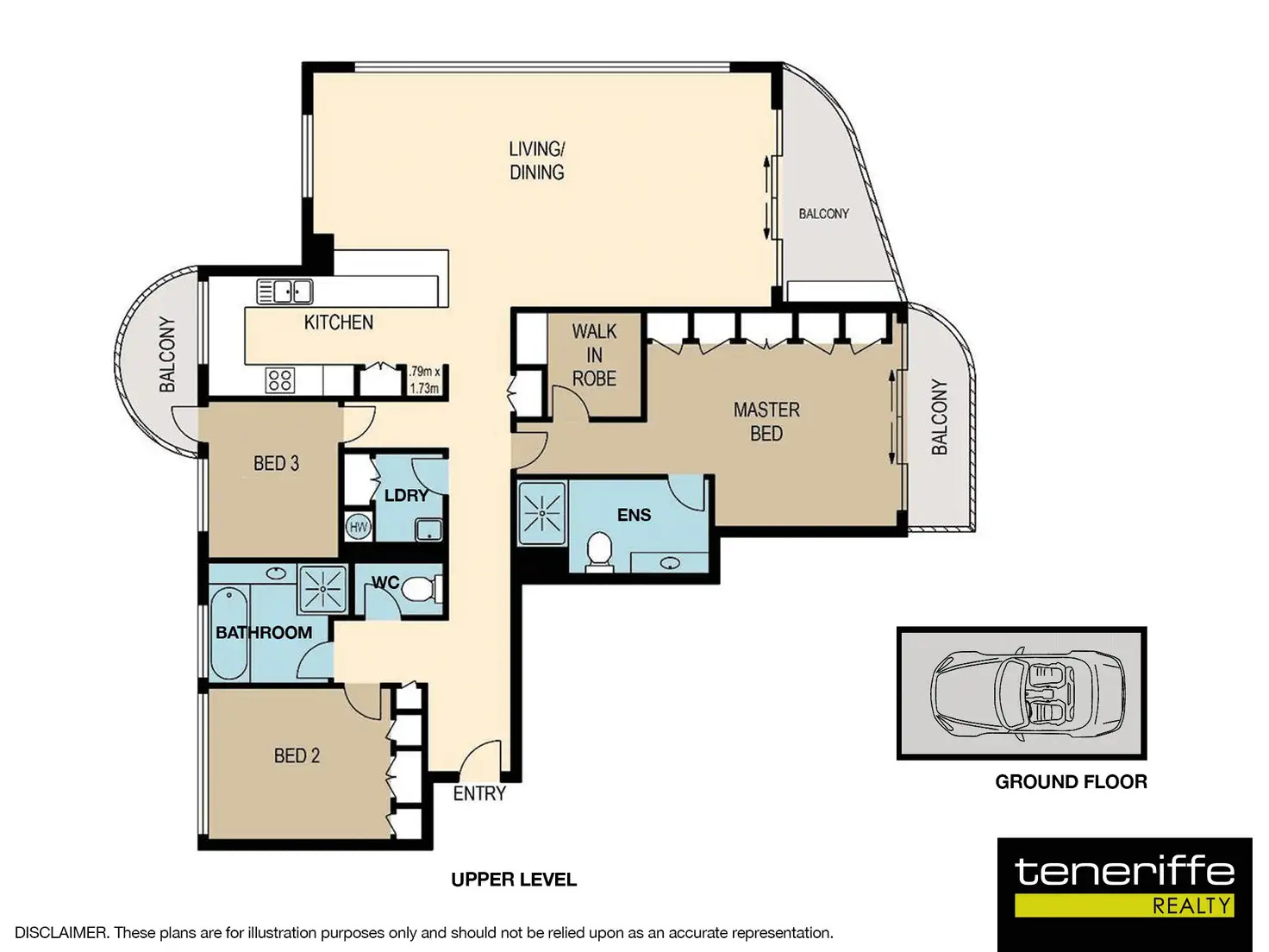 Floorplan of Homely apartment listing, 148 Oxlade Drive, New Farm QLD 4005