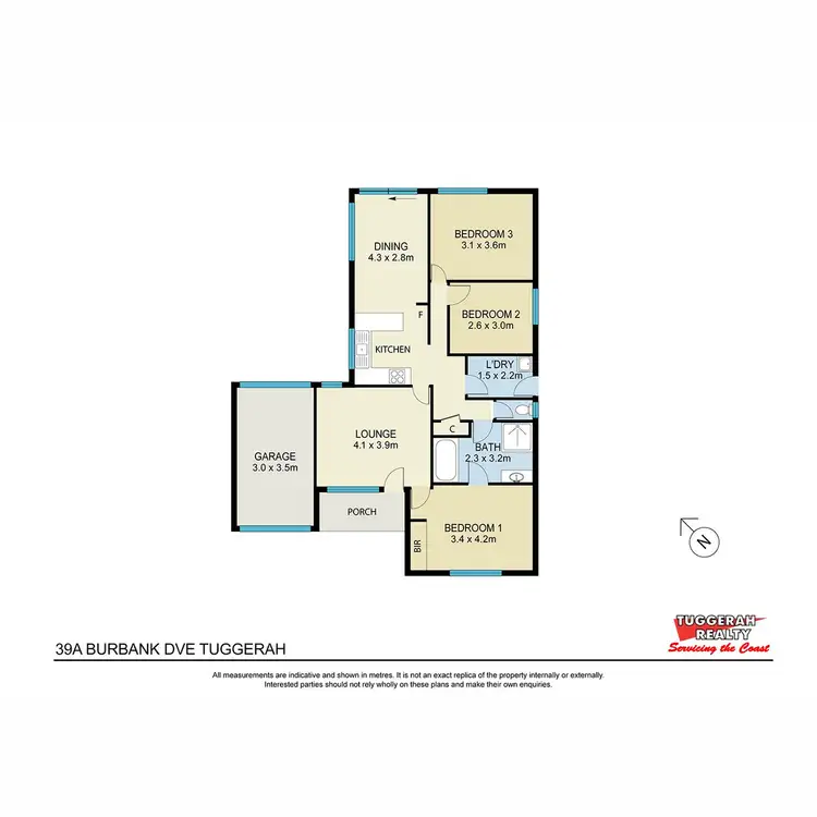 Floorplan of Homely house listing, 39A Burbank Drive, Tuggerah NSW 2259