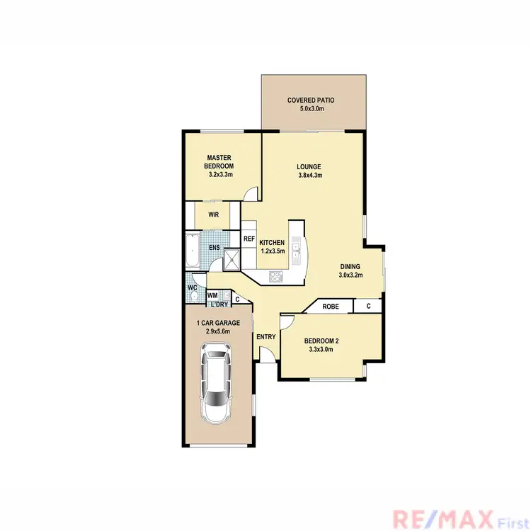 Floorplan of Homely villa listing, 2/29 Village Way, Little Mountain QLD 4551