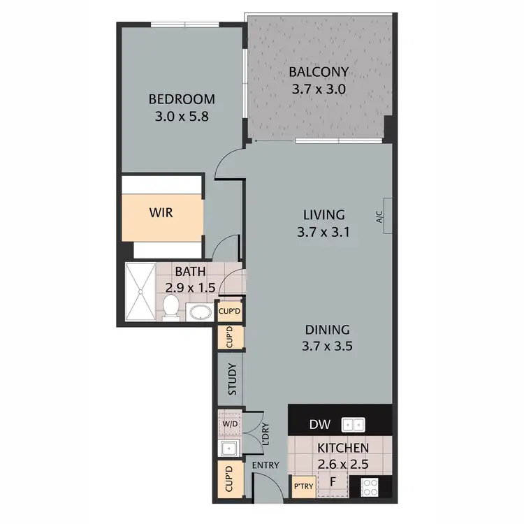 Floorplan of Homely apartment listing, 70-78 Victoria Street, West End QLD 4101