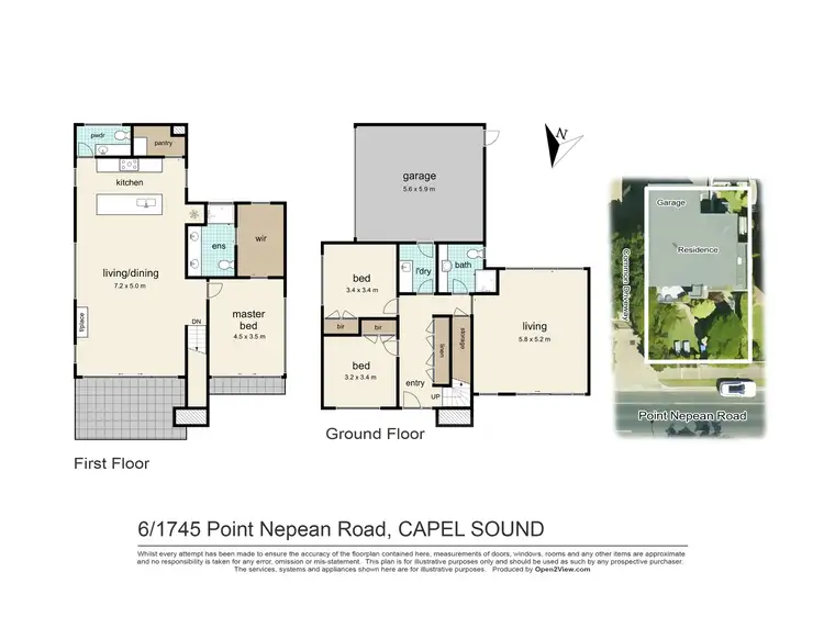 Floorplan of Homely townhouse listing, 6/1745 Point Nepean Road, Capel Sound VIC 3940