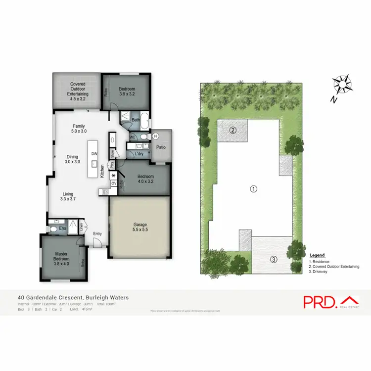 Floorplan of Homely house listing, 40 Gardendale Crescent, Burleigh Waters QLD 4220