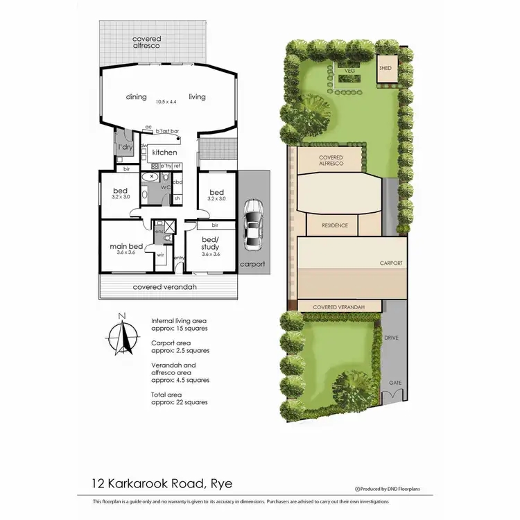 Floorplan of Homely house listing, 12 Karkarook Road, Rye VIC 3941