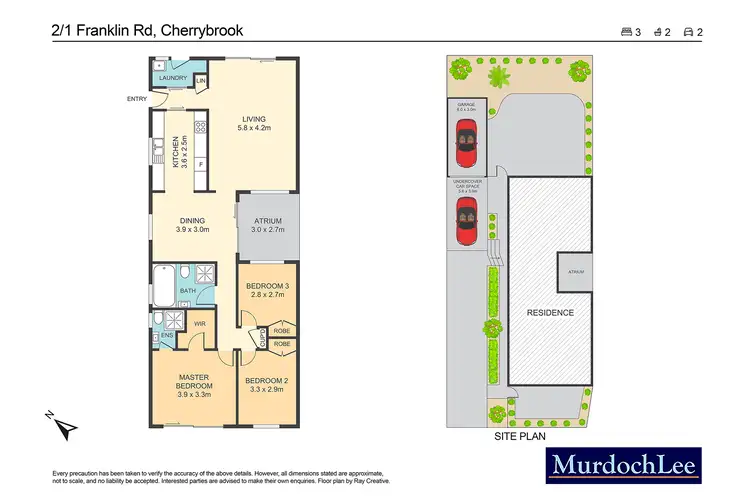 Floorplan of Homely villa listing, 2/1 Franklin Road, Cherrybrook NSW 2126