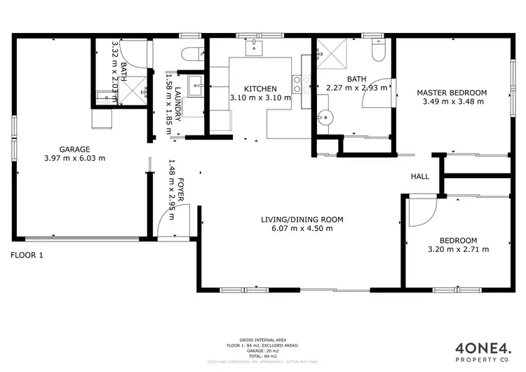 Floorplan of Homely unit listing, 19/210 Chapel Street, Glenorchy TAS 7010