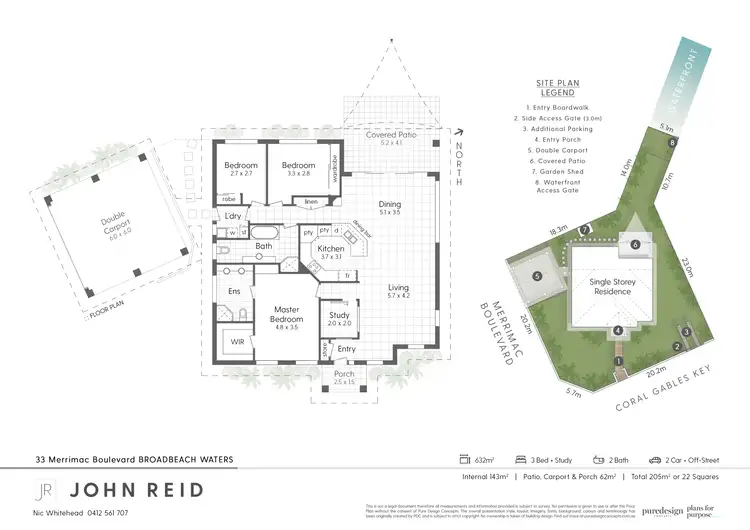 Floorplan of Homely house listing, 33 Merrimac Boulevard, Broadbeach Waters QLD 4218