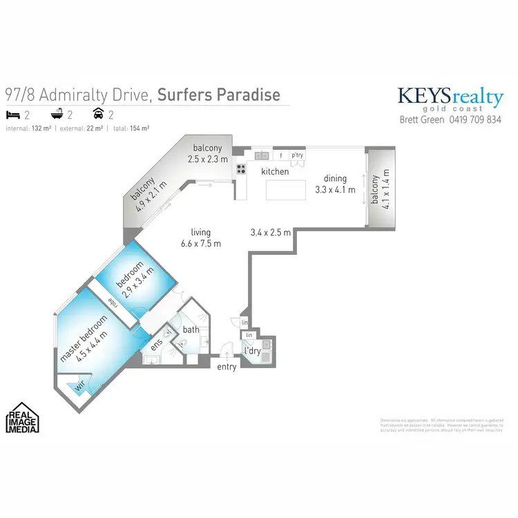 Floorplan of Homely unit listing, 97/8 Admiralty Drive, Paradise Waters QLD 4217