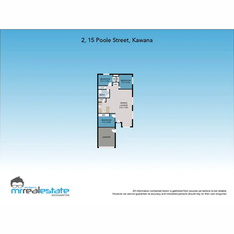 Floorplan of Homely unit listing, 2/15 Poole Street, Kawana QLD 4701