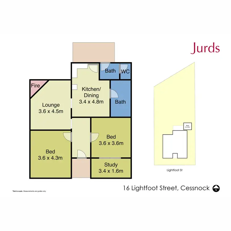 Floorplan of Homely house listing, 16 Lightfoot Street, Cessnock NSW 2325