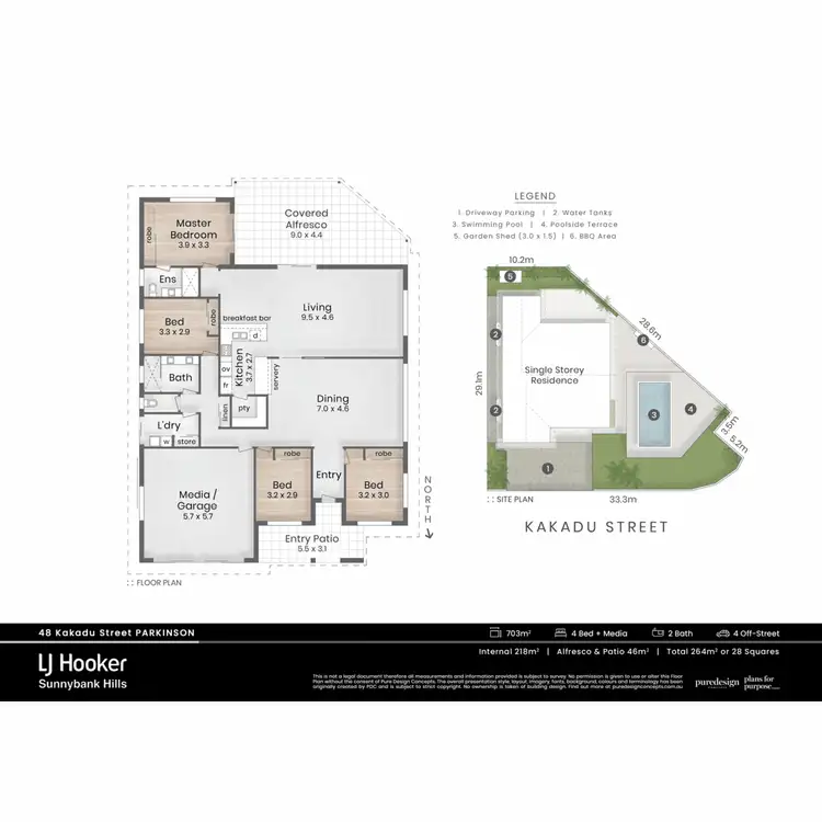 Floorplan of Homely house listing, 48 Kakadu Street, Parkinson QLD 4115