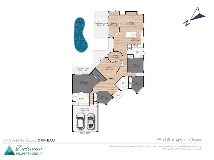 Floorplan of Homely house listing, 14 Costello Court, Ormeau QLD 4208
