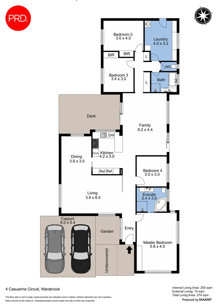 Floorplan of Homely house listing, 4 Casuarina Circuit, Warabrook NSW 2304