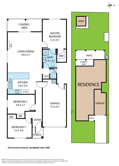 Floorplan of Homely house listing, 49 Coventina Crescent, Springfield Lakes QLD 4300